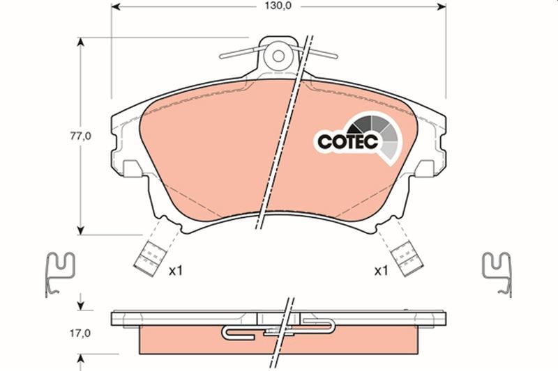 ÖN BALATA CARISMA 1995-2006 COLT 1.5 2004-2012 VOLVO S40 1.6-1.8-1.9-2.0-2.0T 1995-2004