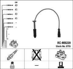 ATESLEME KABLOSU SETI MERCEDES M111 C-CLASS W202 S202