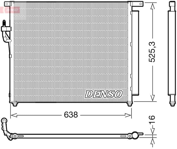 KLIMA RADYATORU KONDENSERİ RANGER 2.2 TDCI 11 MAZDA B2500 2.2 - 2.5 TDCI 1 MAZDA B2500 2.2 - 2.5 TDCI 11