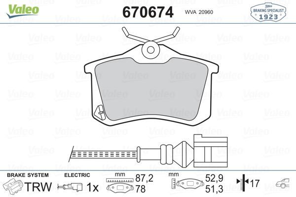 ARKA BALATA FLUENCE-MEGANE II-III-P207-P308-P307-PARTNER-BERLINGO-C2-C3-C4-CROSSLAND- BORA-PASSAT 97 GOLF IV-V-POLO 87x52.9x17