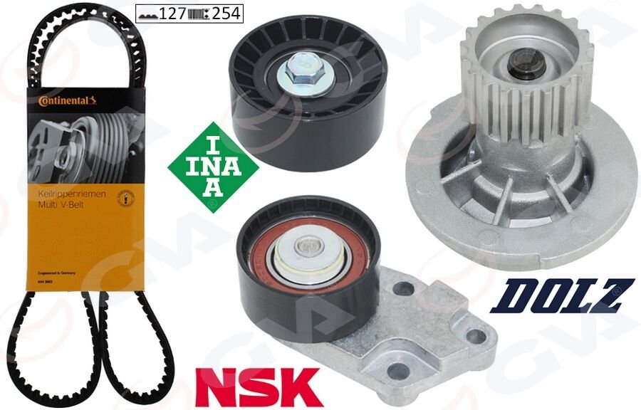 DEVİRDAİMLİ EKSANTRİK GERGİ KİTİ 127x254 CHEVROLET-DAEWOO AVEO-CRUZE-KALOS-LACETTI-NUBIRA 1.4-1.4-1.6 05-