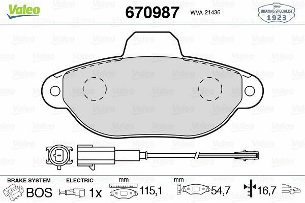ÖN BALATA FİŞLİ FIAT PANDA 1.2 09 PANDA 1.4 10 500 1.2 11/08 FORD KA 1.2 2.09