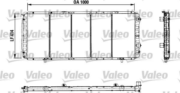 RADYATÖR DUCATO-BOXER-JUMPER 98-02 2.5D-TD-2.8D AC MEK 1000x414x35