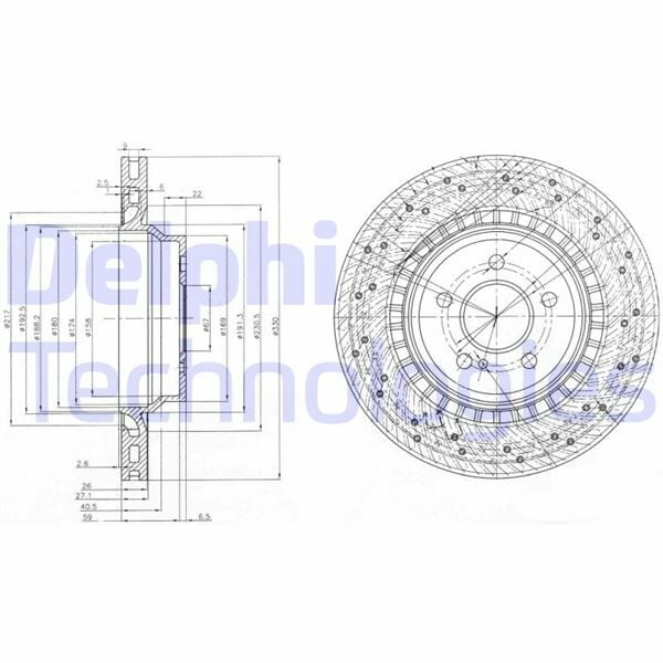 FREN DİSKİ ÇİFTLİ PAKET . DELİKLİ ARKA MERCEDES E55 04/2002