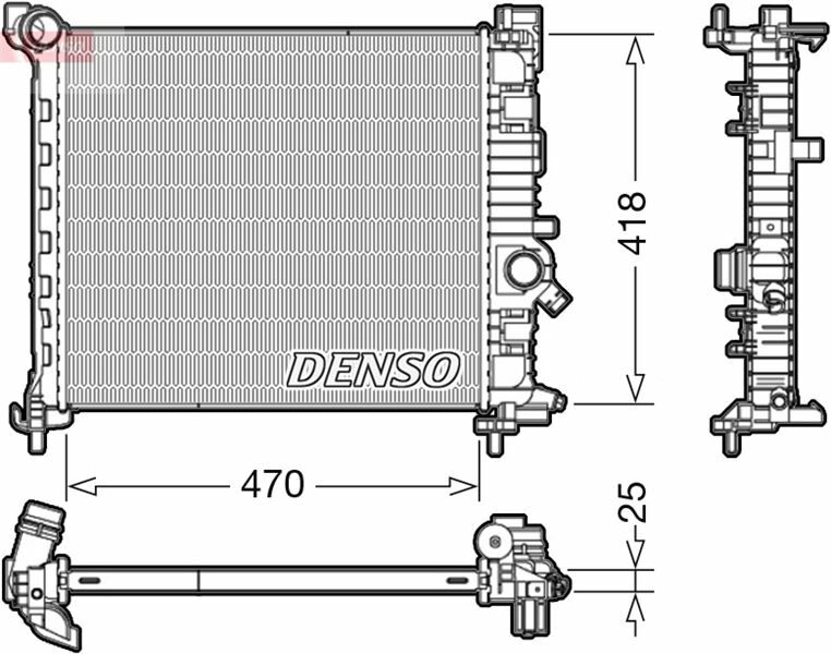 RADİATOR. ENGİNE COOLİNG OPEL MERIVA B 10-17