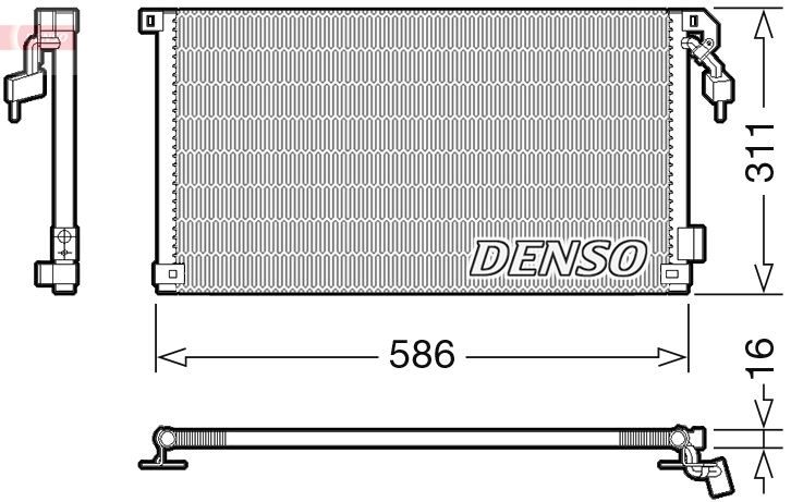 CONDENSER. AİR CONDİTİONİNG PEUGEOT 106 II 96-04