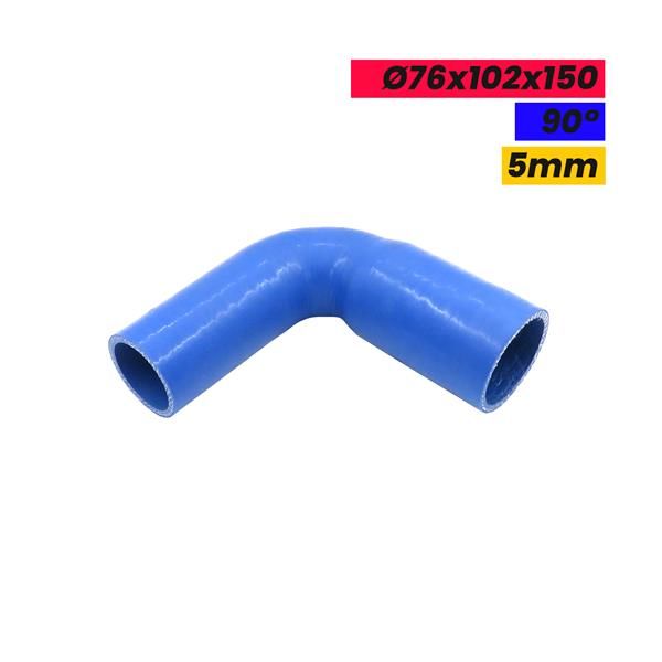KONİK DİRSEK SİLİKON HORTUM 76x102x150 90 DERECE 5mm