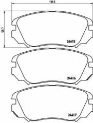 ÖN FREN BALATASI INSIGNIA A 08 17 MALIBU 12 SAAB 9.5 10 12 296 mm 16 İNÇ JANT