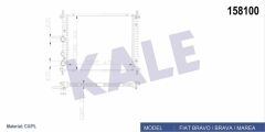RADYATÖR BRAVO-BRAVA-MAREA 1.4i-1.6i 1 SIRA CU PL SİSTEM