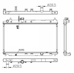 RADYATOR BRAZİNG MT 350X648X26 CİTY 2004