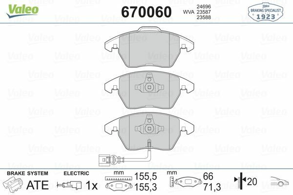 ÖN BALATA GOLF V 2.0TDİ 08-13 PASSAT 10 SCIROCCO 10 TOURAN 10 AUDI TT 06 AUDI A1 12