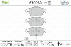 ÖN BALATA GOLF V 2.0TDİ 08-13 PASSAT 10 SCIROCCO 10 TOURAN 10 AUDI TT 06 AUDI A1 12