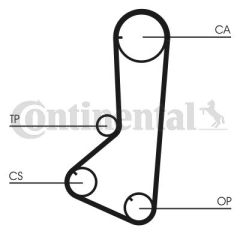 TRİGER KAYIŞI 123x290 MITSUBISHI L200 L300 L400 2.0 8V /86-01 CHRYSLER CHERY DODGE 5373XS