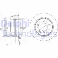 FREN DİSKİ ÇİFTLİ PAKET . DELİKSİZ ARKA BMW Z3 10/1995