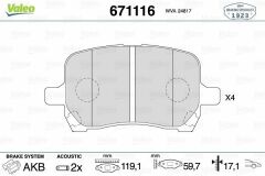 ÖN DİSK FREN BALATASI CHEVROLET HHR 2.2/2.4 01/06-12/08