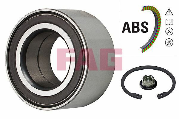 ÖN TEKER RULMANI FIESTA V 01 FOCUS 98 04 FUSION 02 12 COURIER 14 KA III 16 ECOSPORT 13 MAZDA 2 07 15 KIT ABS LI 38.993x72x37 BAH-0106DX