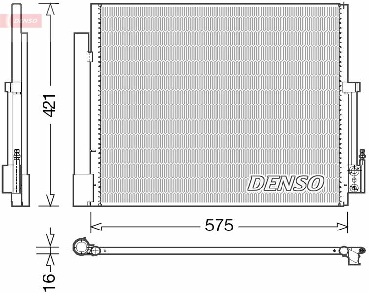 CONDENSER. AİR CONDİTİONİNG OPEL MERIVA B 10-17