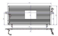 KLİMA KONDENSERİ NISSAN PRİMERA P11 96 735X331X16 OTO.-MEK.