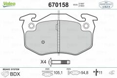 ARKA BALATA R9-R19-P106 96 P206 00 P306 97-01 MGN I-CLIO I-II -SAXO 96 XSARA 97 İNCE TİP