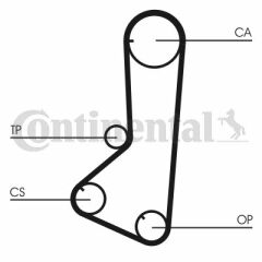 x TRİGER KAYIŞI 122x240 HYUNDAI SONATA 1.8 8V 88-98 MITSUBISHI GALANT 2.0 8V 88-92 5256XS