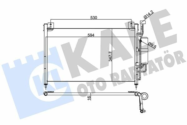 KLİMA KONDENSERİ BMW 2-SERİSİ AL-AL 615X349X16