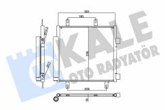 KLİMA RADYATÖRÜ KONDENSERİ P107 05 14 1.0İ 12V-1.4HDİ 05 C1 1.0İ 12V-1.4HDİ 05 AL/AL