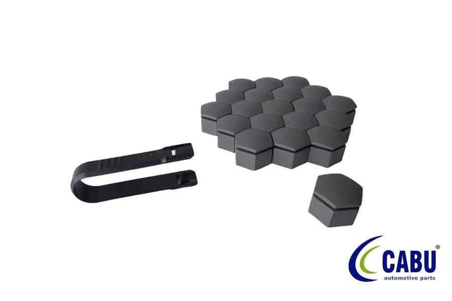 BİJON KAPAĞI KÖMÜR METALİK 22X21mm INSIGNIA- A 20 ADET 220644