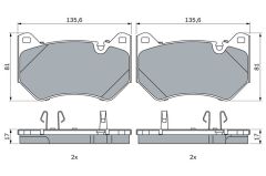 ÖN BALATA VOLVO XC60 D3 2015-17 D4 15-17 T5 2015-2017 T6 2013 156