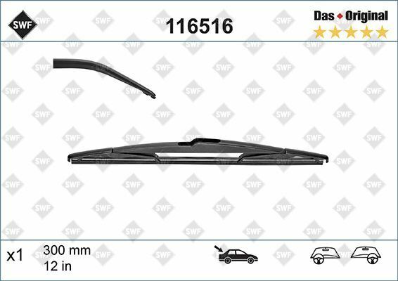 SİLECEK SWF 30cm x1 ARKA FOCUS III 11 FIESTA 06 QASHQAI 07 SECENIC III 09 YARIS SAAB