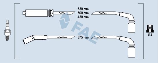BUJİ KABLO SET CHEVROLET KALOS 1.4 02 LANOS 1.4-1.5 97 CHEVROLET AVEO 1.5-KALOS 1.5 05