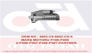 MARŞ MOTORU 12V 1.3kw 9 DİŞ P106-P205 II-P206-P207-P301-P306-P307-PARTNER-BERLINGO-C2-C3-C4-NEMO- SAXO-XSARA 1.0-1.1-1.4-1.6 BENZİN