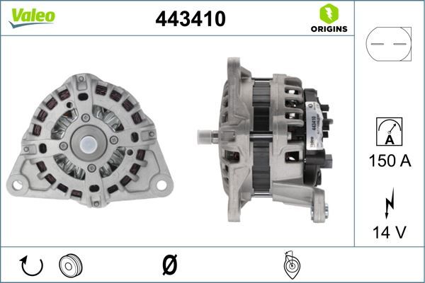 ALTERNATÖR 14V 150A FIAT DUCATO 11 IVECO DAILY III 06 3.0 JTD