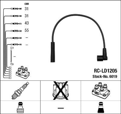 RC-LD1205 ATEŞLEME KABLOSU