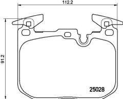 ÖN BALATA BMW 1 SERİ F20-F21 114-116-118-120-125 10 F22 F23 F30-F31-F34 F33 F82 GDB1943