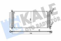 KLİMA KONDENSERİ JAZZ II GD AL/AL 755x330x16