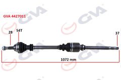 KOMPLE AKS SAĞ DUCATO-BOXER-JUMPER 2.5 D 94-02 14Q ABS Lİ 54DİŞ 1072mm