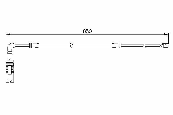 ÖN BALATA FİŞİ İKAZ KABLOSU BMW E46 00-05 E46 330CD 05 650mm