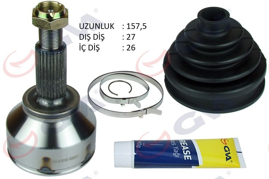 AKS KAFASI DIŞ ÖN TRAFIC II-OPEL VIVARO 1.9 DCI 01-14 27x26x56.5 157.5mm