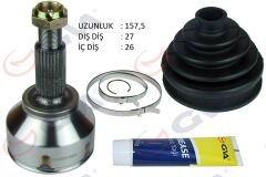 AKS KAFASI DIŞ ÖN TRAFIC II-OPEL VIVARO 1.9 DCI 01-14 27x26x56.5 157.5mm