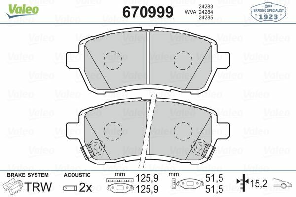 ÖN BALATA FIESTA VI 1.4-1.4TDCİ 1.6 TDCI 08 SWIFT 10 JUSTY 07 MAZDA II 07 SIRION 08