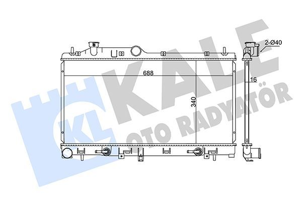 RADYATÖR SUBARU FORESTER-IMPREZA AL-PL-BRZ 340X688X26