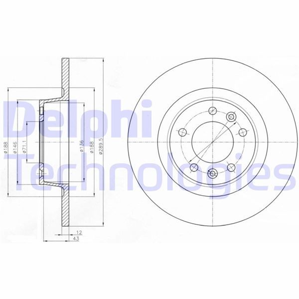 FREN DİSKİ ÇİFTLİ PAKET . DELİKSİZ ARKA PEUGEOT 407 10/2005