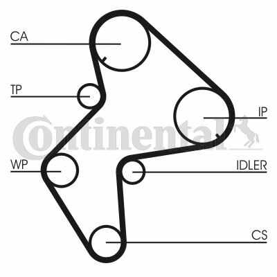 x TRİGER KAYIŞI 144x254 CIT XM 2.1D 12V 89-96 PEUGEOT 605 2.1D 12V 90-94 FORD ESCORT 2.0 524