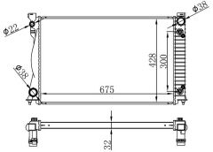 RADYATOR BRAZİNG AT 675X438X32 A6 2.7 TDI/3.0 TDI 04 60233A