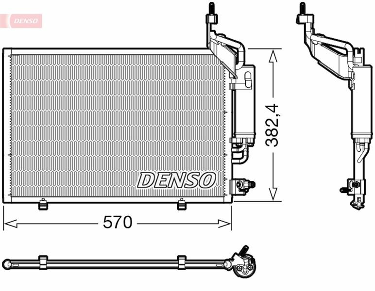 CONDENSER. AİR CONDİTİONİNG FORD FIESTA VI 08-