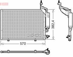 CONDENSER. AİR CONDİTİONİNG FORD FIESTA VI 08-