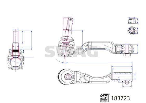 ROT BAŞI EMNİYET SOMUNLU BMW FEBI 183723