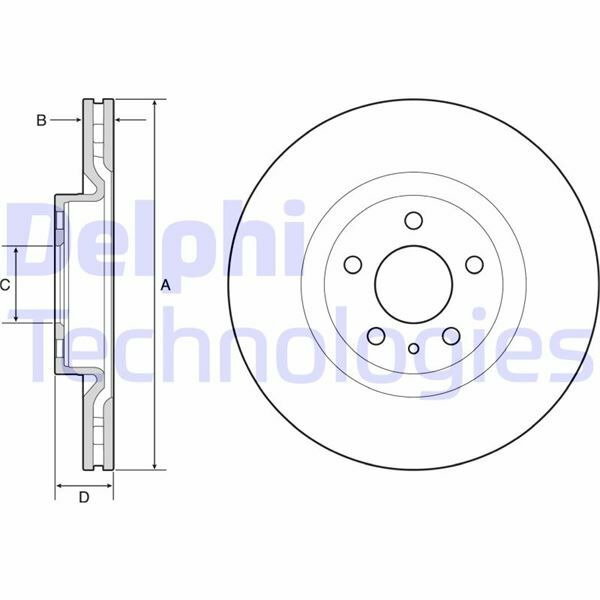 ON FREN DISKI FIAT 500L 12 284x22x44