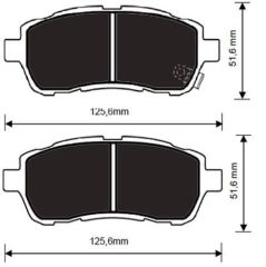 ÖN BALATA FIESTA VI 1.4-1.4TDCİ 1.6 TDCI 08 SWIFT 10 JUSTY 07 MAZDA II 07 SIRION 08