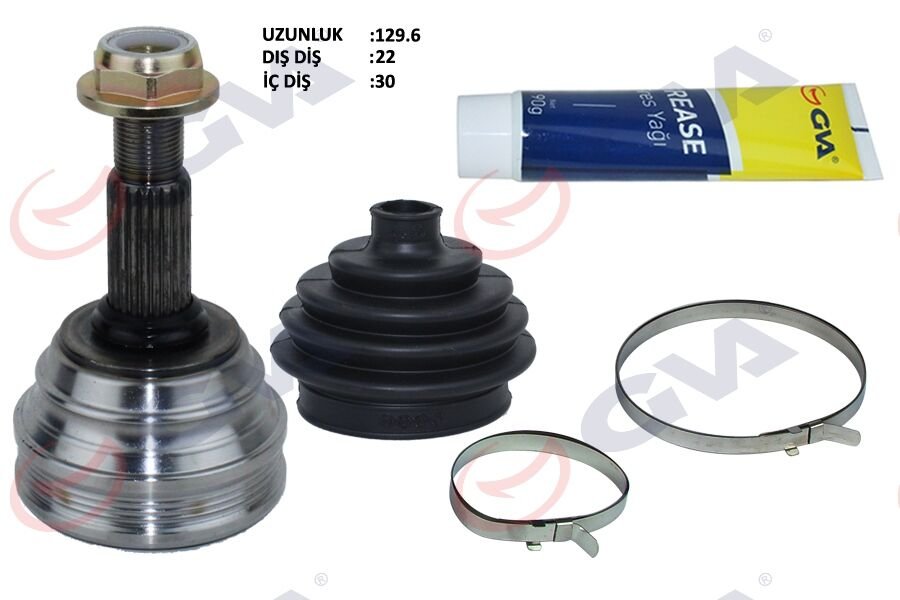 AKS KAFASI DIŞ ÖN POLO 1.6 94-99 AEE 75HP 22x30x53 129.5mm